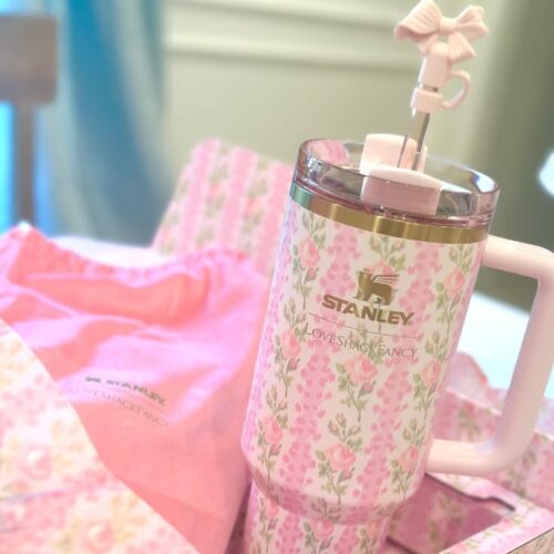 The Stanley X LoveShackFancy Holiday Quencher Blooming Heirloom photo review