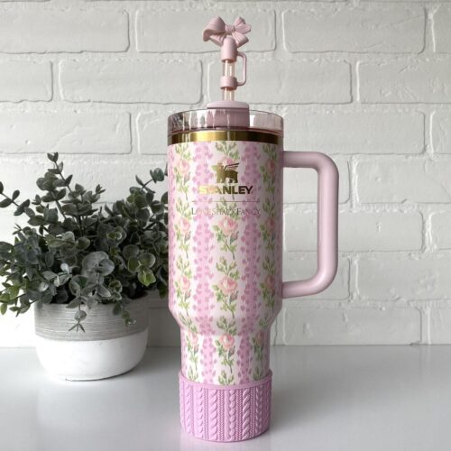 The Stanley X LoveShackFancy Holiday Quencher Blooming Heirloom photo review