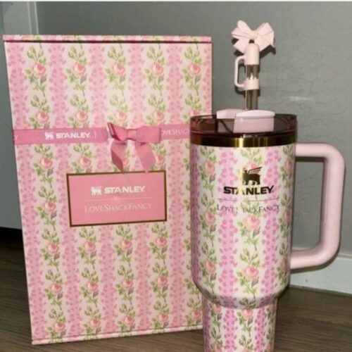 The Stanley X LoveShackFancy Holiday Quencher Blooming Heirloom photo review