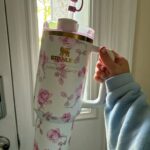 The Stanley X LoveShackFancy Holiday Quencher Ribbon Rosa photo review