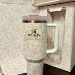 The Stanley 1913 X LoveShackFancy Quencher – Coquette Bow - Chantilly photo review