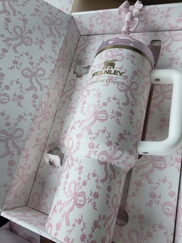 The Stanley 1913 X LoveShackFancy Quencher – Coquette Bow - Chantilly photo review