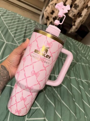The Stanley 1913 X LoveShackFancy Quencher – Baby Bow - Peppermint Pink photo review